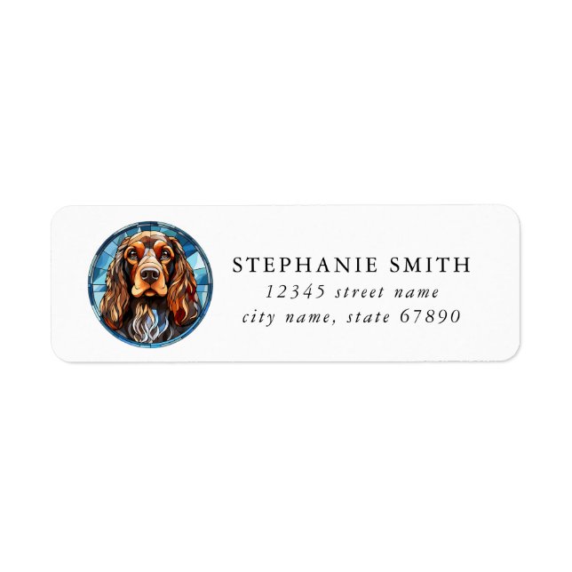English Cocker Spaniel Address Labels (Front)