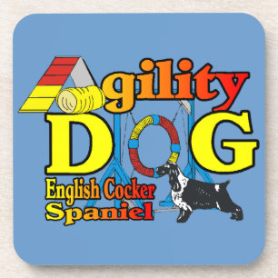 English Cocker Spaniel Agility Coaster