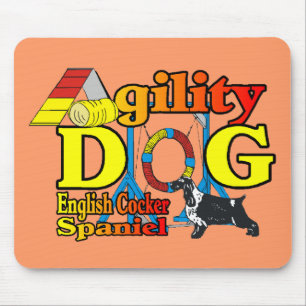 English Cocker Spaniel Agility Gifts Mouse Mat