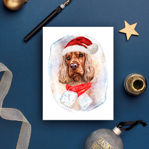 English Cocker Spaniel Christmas Gifts Dogs Lovers Holiday Postcard