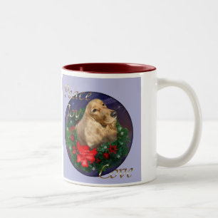 English Cocker Spaniel Christmas Gifts Two-Tone Coffee Mug
