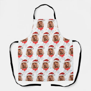 English Cocker Spaniel Dog Breed Christmas Apron