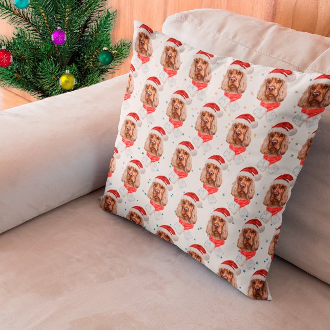 English Cocker Spaniel Dog Breed Christmas Cushion (Creator Uploaded)