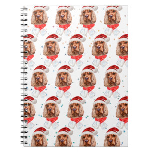 English Cocker Spaniel Dog Breed Christmas Notebook