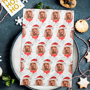 English Cocker Spaniel Dog Breed Christmas Tea Towel