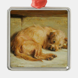 English Cocker Spaniel Dog (by Briton Rivière) Metal Tree Decoration