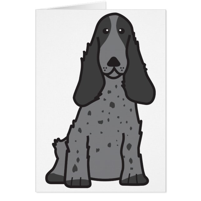English Cocker Spaniel Dog Cartoon (Front)