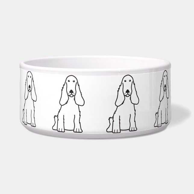 English Cocker Spaniel Dog Cartoon (Front)
