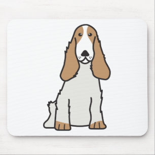 English Cocker Spaniel Dog Cartoon Mouse Mat