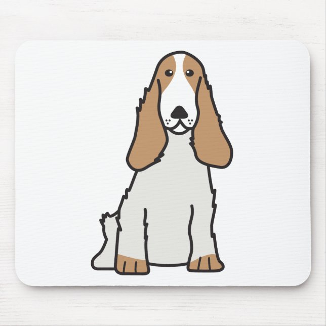 English Cocker Spaniel Dog Cartoon Mouse Mat (Front)