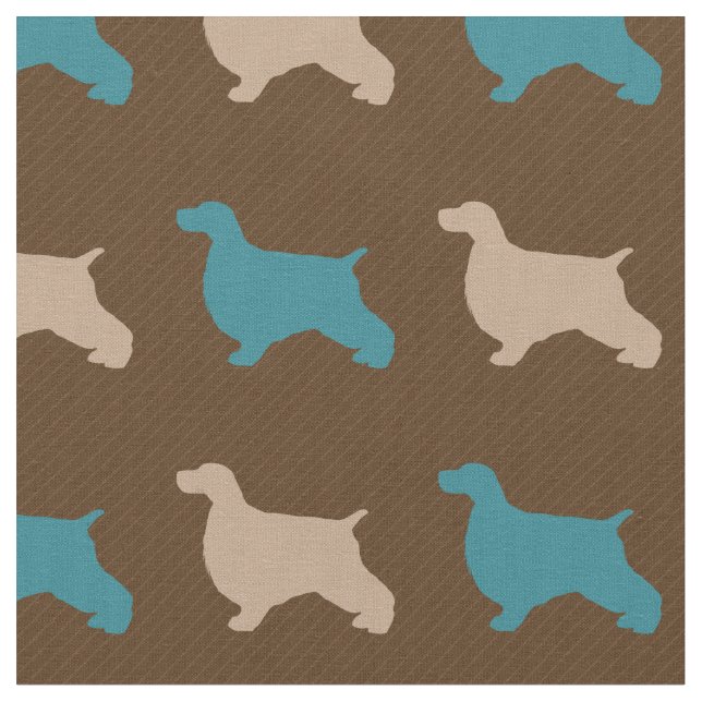 English Cocker Spaniel Fabric (Close Up)