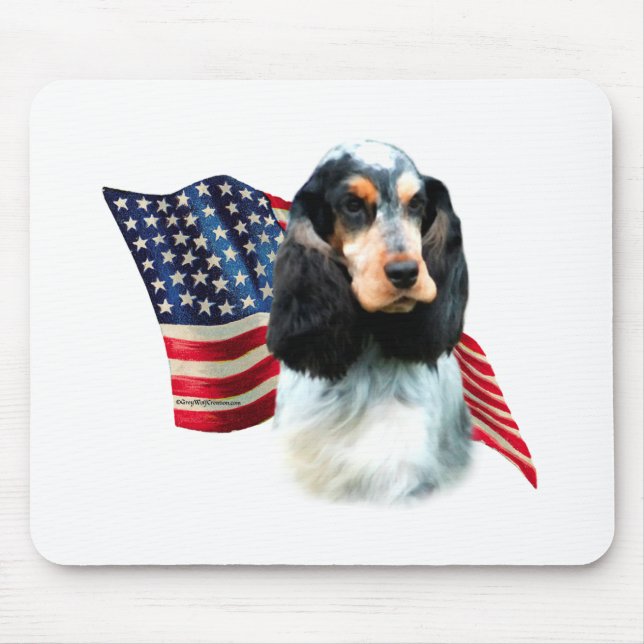 English Cocker Spaniel Flag Mouse Mat (Front)