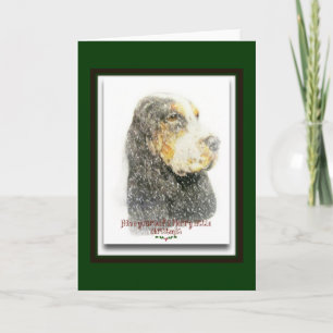 English Cocker Spaniel Holiday Card