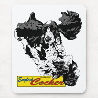 English Cocker Spaniel Jumping Mouse Mat