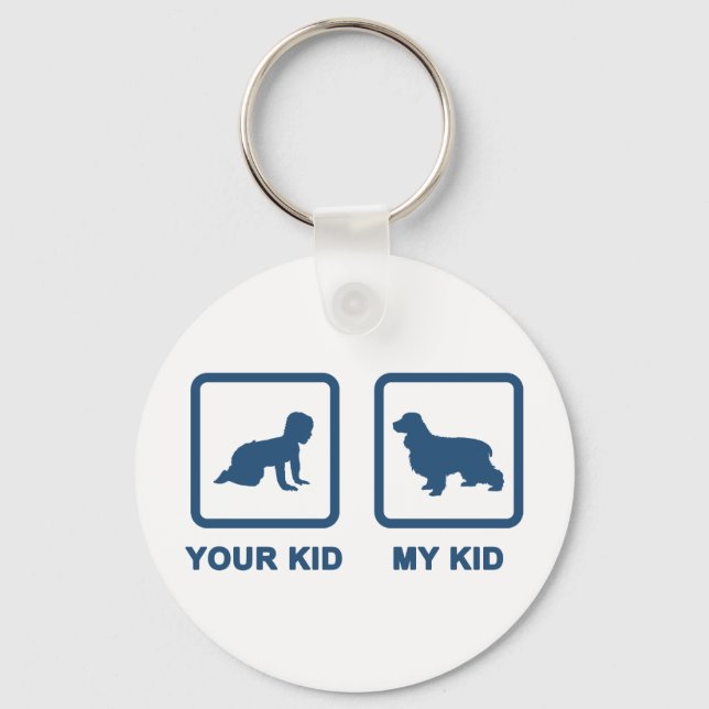 English Cocker Spaniel Key Ring (Front)