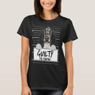 English Cocker Spaniel Mugshot Guilty Dog T-Shirt