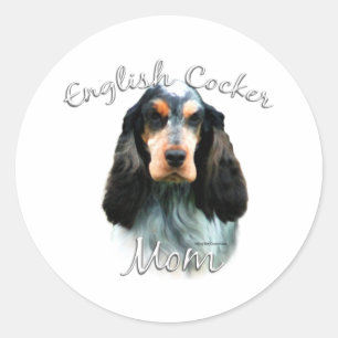 English Cocker Spaniel Mum 2 Classic Round Sticker
