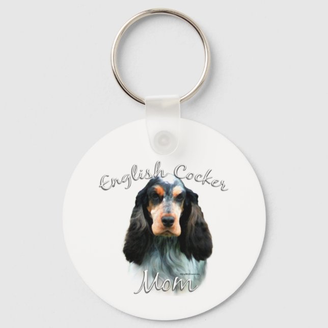 English Cocker Spaniel Mum 2 Key Ring (Front)