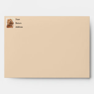 English Cocker Spaniel Painting - Original Dog Art Envelope