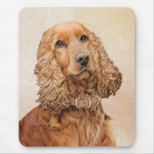 English Cocker Spaniel Painting - Original Dog Art Mouse Mat