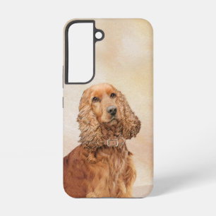 English Cocker Spaniel Painting - Original Dog Art Samsung Galaxy Case