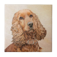 English Cocker Spaniel Painting - Original Dog Art