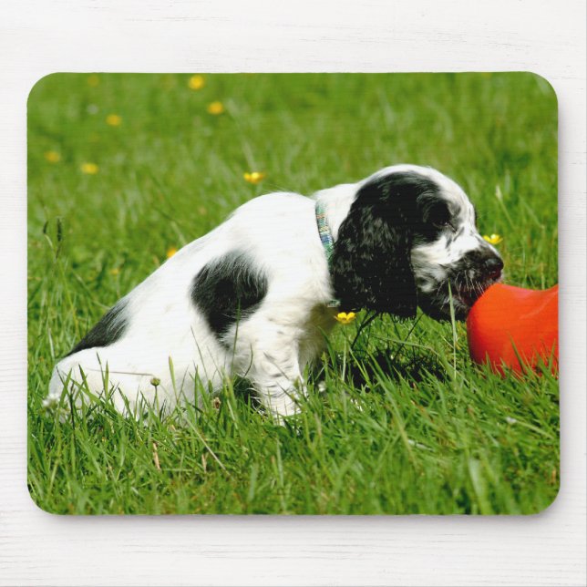 English Cocker Spaniel Puppy Mousepad (Front)
