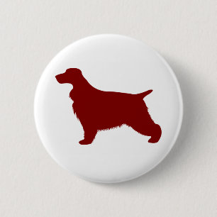 English Cocker Spaniel (Red) 6 Cm Round Badge