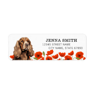 English Cocker Spaniel Return Address Labels