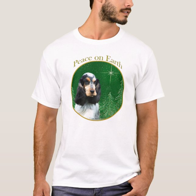 English Cocker Spaniel (roan) Peace T-Shirt (Front)