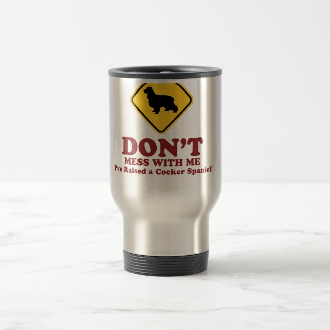 English Cocker Spaniel Travel Mug (Center)