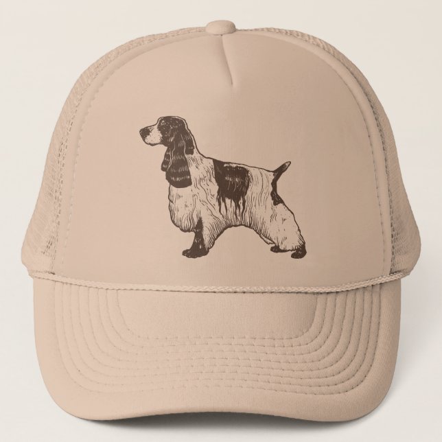 English Cocker Spaniel Trucker Hat (Front)