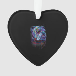 English Colourful Bulldog Gift A English Bulldog Ornament