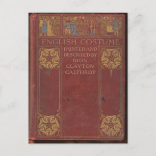 english costume postcard