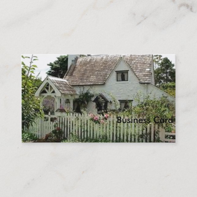English Cottage Business Card (Front)