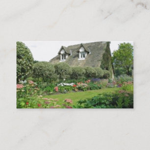 English Cottage Garden Business Card