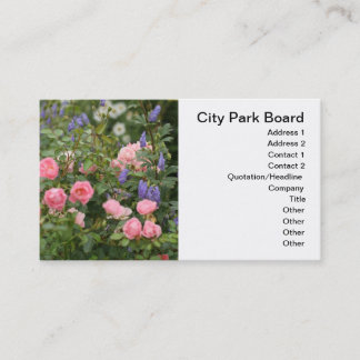 English Cottage Garden Business Card