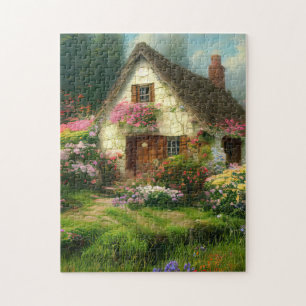 ENGLISH COTTAGE GARDEN JIGSAW PUZZLE