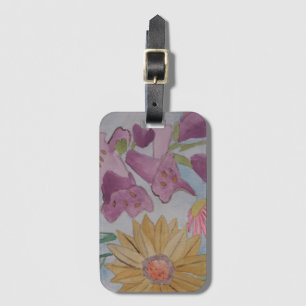 English Cottage Garden Luggage Tag