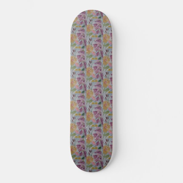 English Cottage Garden Skateboard (Front)
