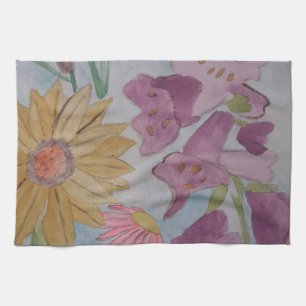 English Cottage Garden Tea Towel