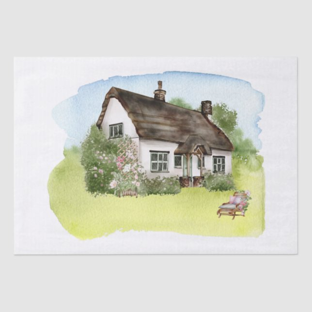 English Cottage Garden Tissue Paper (Front)