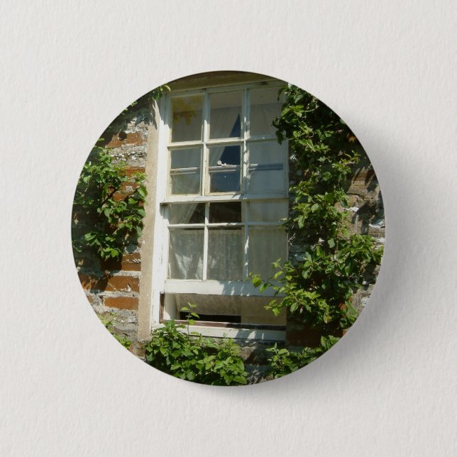 English Cottage I Charming 6 Cm Round Badge (Front)