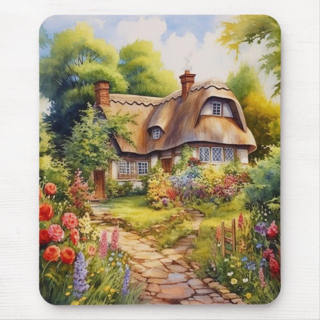 English Cottage Mouse Mat (Front)