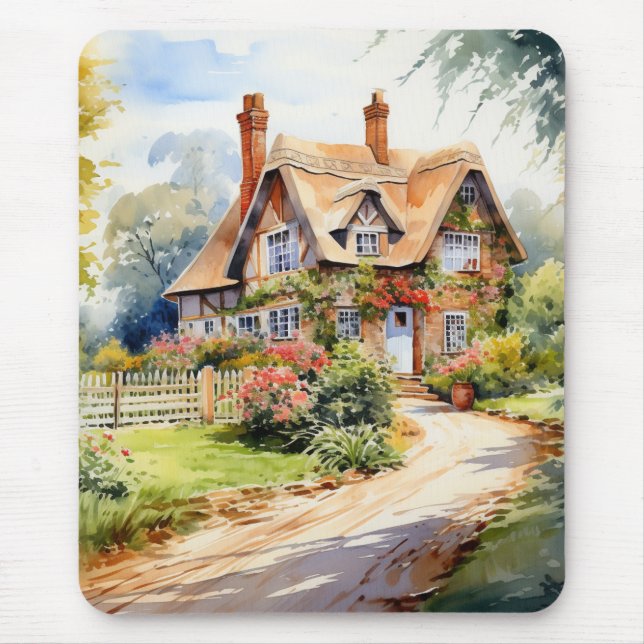English Cottage Mouse Mat (Front)