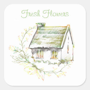 English Cottage Stickers for a Homegrown Product