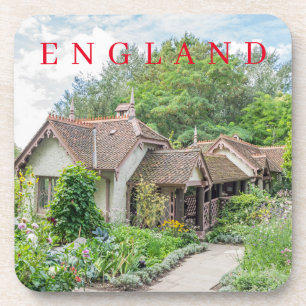English cottage view coasters