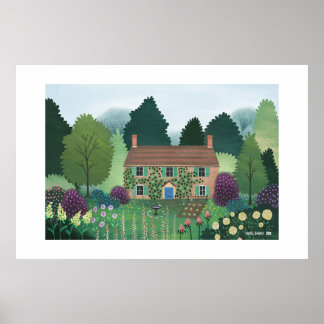English Country Cottage House Extra Large Print