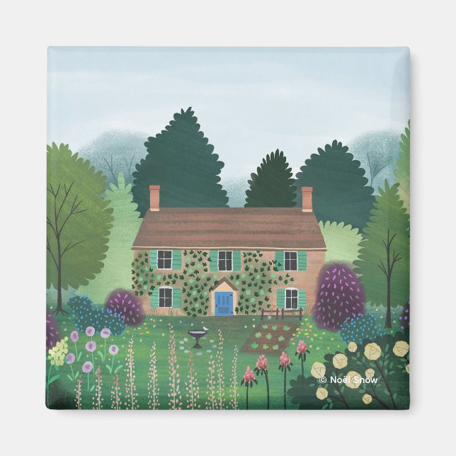 English Country Cottage House Magnet (Front)