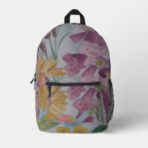 English Country Garden Printed Backpack